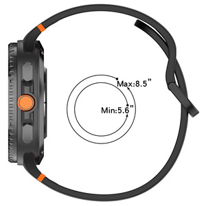 Forwelleny Luxe Smartwatch Nouvelle Mode Fil À Coudre <span class=keywords><strong>Bracelet</strong></span> En Silicone <span class=keywords><strong>Bracelet</strong></span> pour Samsung Galaxy 8/8 Classique 40mm 44mm Correa - Product Image 6