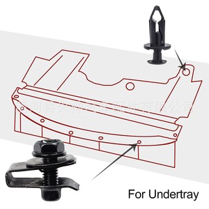 Clip de fixation rapide pour voiture, boulon en acier de 6 mm pour la fixation du garde-boue de la carrosserie - Product Image 4