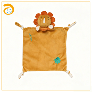 <span class=keywords><strong>Doudou</strong></span> <span class=keywords><strong>Lion</strong></span> en Peluche pour Bébé, Couverture de Sécurité Sensorielle, Jouet Réconfortant pour Tout-petit, Serviette Apaisante pour Nouveau-né - Product Image 1