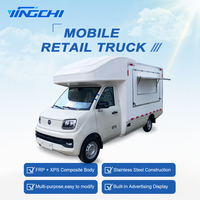 Mobil Van Retail Bensin Euro 5 dengan Pintu Sayap untuk Jualan Bunga dan Suvenir di Jalanan