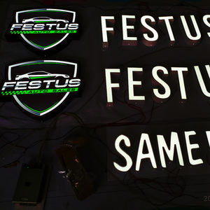 Brandnewsign ป้ายสัญลักษณ์กันน้ำอะคริลิคสแตนเลสสว่างสูง3D LED โลโก้ร้านค้าอัตโนมัติ - Product Image 2