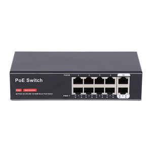 สินค้าใหม่ 10/100M จำนวน 8 พอร์ต RJ45 + 2 พอร์ตอัปลิงค์ สวิตช์เครือข่าย AI Smart PoE - Product Image 2