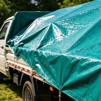 Lona de PVC Impermeable y Resistente al Fuego, Tela Recubierta de PVC con Base de Poliéster