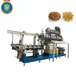 automatic dry pet food exports processing machinery equipment dog food production machine plant has extrusion making extruder