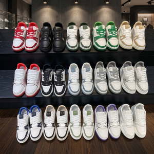 Chaussures de sport décontractées de luxe haut de gamme à lacets, color-block, durables, résistantes à l'usure et amortissantes - Product Image 3