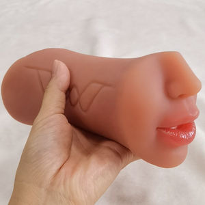 Aereo Cup maschio adulto giocattoli sessuali doppia testa a tre fori di simulazione orale anale vaginale canale invertito dispositivo di masturbazione - Product Image 6