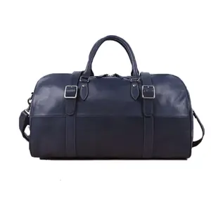 Gorgorözelleştirilmiş sadık mavi silindir seyahat çantası iş veya seyahat için uzun kayış gecede seyahat çantası ile yüksek kalite
