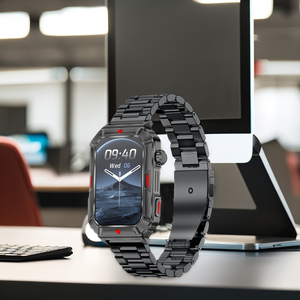 Vendita calda CF26 1.57 pollici braccialetto intelligente BT5.2 nero impermeabile in acciaio IP67 cinturino Android IOS supporto di attività di sonno Tracker - Product Image 6