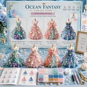 Kit de Manualidades con Cuentas de Animales en 3D, Kit de Perlas para Hacer Vestidos, Regalo Creativo para Niñas y Adolescentes - Product Image 5