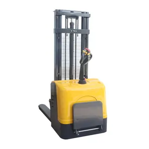 Factory Customized 2ton Stand Drive Hydraulic Full Electric Pallet Stacker Electric Forklift