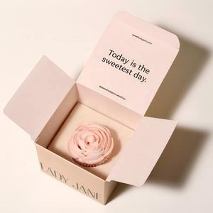 Cajas Rígidas Personalizadas para Empacar Alimentos, para Pasteles, Donas y Postres, Reciclables, con Logotipo <span class=keywords><strong>de</strong></span> Marca, Caja <span class=keywords><strong>de</strong></span> Papel para Llevar Aperitivos y Pastelería - Product Image 2