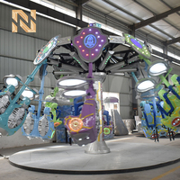 Manège mécanique Nova Rides 16 places, type Spiral Jet Ride Airborne Shot, pour parcs d'attractions et parcs à thème, utilisation extérieure et intérieure, à vendre