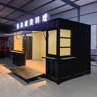 Café mobile de luxe en conteneur d'acier de 20 pieds pour hôtels et villas – Design moderne, multifonctionnel, en promotion