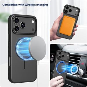 Custodia Magnetica di Alta Qualità Effetto Pelle per <span class=keywords><strong>iPhone</strong></span> 17 <span class=keywords><strong>Pro</strong></span> Max <span class=keywords><strong>Cover</strong></span> Posteriore Rigida in PC Opaco per <span class=keywords><strong>iPhone</strong></span> 17 16 15 14 13 <span class=keywords><strong>12</strong></span> - Product Image 4