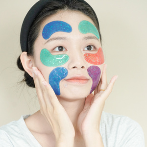 Masque pour les yeux en collagène cristallin à étiquette privée, patchs hydratants pour les yeux pour peaux sèches, ingrédients végétaliens à l'acide hyaluronique et à la vitamine C - Product Image 2