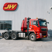 Grue télescopique hydraulique montée sur camion de 22 tonnes de capacité de levage, 8 sections, avec un rayon de travail de 21,4 m, modèle Jiangwei 880
