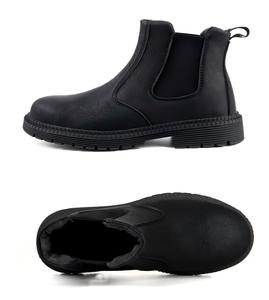 Chaussures de sécurité robustes pour hommes, fabriquées en usine, avec embout en acier, tige en microfibre imperméable et antidérapante, et semelle en caoutchouc. - Product Image 6