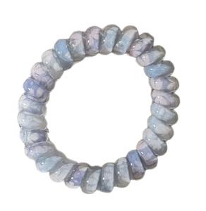 Stile coreano dolce ragazza cravatta per capelli e coda di cavallo corda Versatile rosa arcobaleno cavo del telefono per i bambini per la primavera - Product Image 2