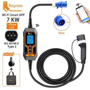 Chargeur EV portable 240V pour BYD Song Type2/GBT 32A 7KW, station de charge rapide - Product Image 2