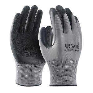 Guantes de jardinería Guantes de trabajo de látex texturizados Guantes DE TRABAJO recubiertos de Palma de látex arrugado de poliéster - Product Image 6