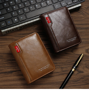 Vintage PU Leather <strong>Trifold</strong> <strong>Wallet</strong> for Men with Multiple Card Slots RFID Blocking <strong>Wallet</strong> - Product Image 4