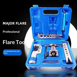 Инструмент для эксцентрической развальцовки медных труб для установки кондиционеров и холодильного оборудования, полный комплект для развальцовки отверстий и формирования конусов - Product Image 1