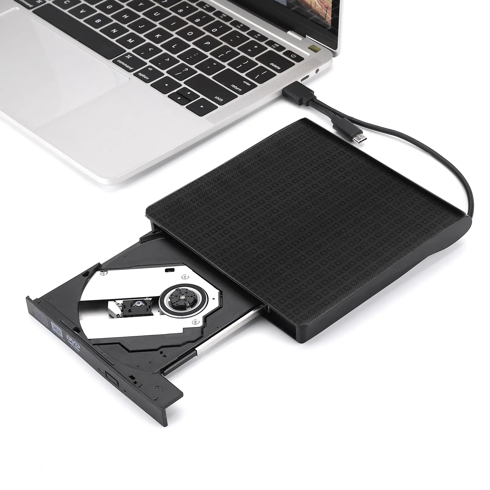 Unidad de DVD externa portátil para ordenador portátil, unidad de almacenamiento de CD óptico con Motor USB 3,0 tipo C, grabador de ROM, TYPE-C de PC y Escritorio