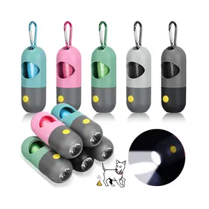 LovePaw Custom Dog Poop Waste Bag Dispenser With LED Flashlight Pet Waste Bag Holder Dog Poop Dispenser Bag Holder