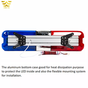 Accessori per l'illuminazione dell'automobile barra luminosa girevole all'ingrosso DC 12V barra luminosa per ambulanza rossa blu con altoparlante a <span class=keywords><strong>sirena</strong></span> - Product Image 4