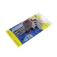 Set Kunci Torx 9 Buah, Set Kunci Pas Allen