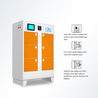 Armoire de chargement de batterie au lithium à 6 fentes avec 4 prises externes