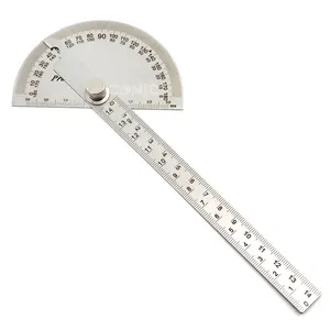 Yüksek kalite 0-180 derece açı cetvel açı bulucu gonyometresi paslanmaz çelik iletki - Product Image 1
