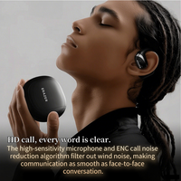 Headset Olahraga Erazer X9 HD Layar Digital BT 5.4 Peredam Kebisingan ENC Panggilan HD Kualitas Suara HiFi Earbuds Nirkabel