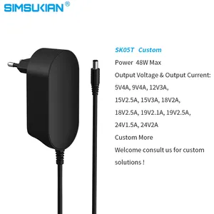 Simsukian EN 61347 24v 2a 5v 5a Power Supply Adapter 19v 12v 9v 4a Power Adapt 12v 4a 5v 5a