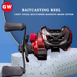 Carrete de Pesca Baitcasting con Cuerpo de Aleación de Aluminio, Relación de Engranajes 6.1:1, Freno Magnético, para Mano Izquierda o Derecha - Product Image 4