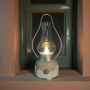 Lámpara colgante artística de cristal LED recargable personalizada con patrón de <span class=keywords><strong>Magi</strong></span> de adoración pintado a mano Vintage Navidad hogar y jardín - Product Image 2