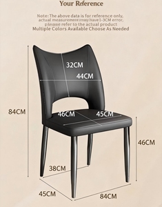 <span class=keywords><strong>Chaise</strong></span> de salle à manger en similicuir élégante, design minimaliste moderne, <span class=keywords><strong>chaise</strong></span> de salle à manger confortable pour la cuisine et la salle à manger - Product Image 6