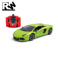 Voiture télécommandée JFY 1/18 27MHZ 4 canaux, jouet homologué Aventador LP 700-4 Lamborghini pour enfants