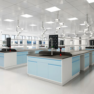 Meja laboratorium baja Modern tahan kimia dan bangku kerja untuk sekolah rumah sakit menggunakan tujuan hematologi permukaan epoksi - Product Image 3