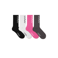 Chaussettes personnalisées en coton de haute qualité, commande minimale, par l'usine Chaussettes personnalisées avec logo