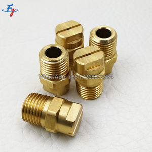 1/8 "पीतल hvv फ्लैट इंजेक्टर नोजल, पीतल के फ्लैट पंखे स्प्रे नोजल, वीए एयर जेट हाइड्रोसीडिंग पीतल के फ्लैट पंखे स्प्रे नोजल - Product Image 5