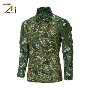 Combinaison de chasse camouflage - Tissu en maille respirant et motif camouflage numérique pour paintball, randonnée et jeux tactiques - Best Seller - Product Image 1