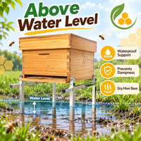 Support de ruche métallique toutes saisons pour extérieur, base de support de ruche, protection contre la pluie et la neige, équipement d'apiculture