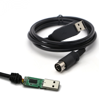 Kabel USB 2.0 ke DIN 5PIN RS232 untuk Input dan Output Data Serial