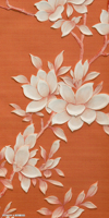 Papier peint mural personnalisé en 3D avec impression en relief, papier peint mural pour la décoration de la maison, peinture murale florale d'oiseaux, papier peint mural