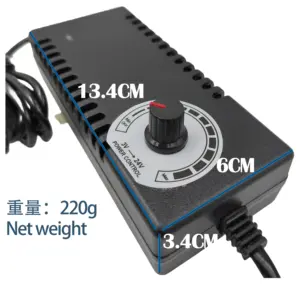 3-15V10A adjustable voltage power adapter 12V DC speed control dimming light with water pump motor power supply