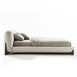 Moderne Stijl Koningin En Kingsize Bedframe En Hoofdeinde Comfortabele Gestoffeerde Houten Meubels Voor Thuis - Product Image 4