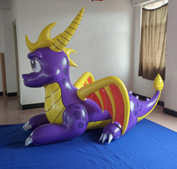 Modèle de dragon gonflable violet personnalisé de haute qualité à bas prix pour équipements publicitaires et décorations