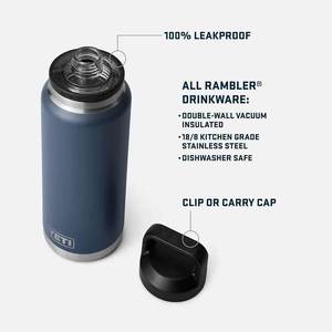 Bouteille YETY Rambler 18oz 26oz 36oz 64oz, isolée sous vide, étanche, en acier inoxydable avec bouchon Chug - Product Image 4