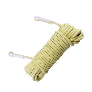 Tahan api tali kepang serat aramid kekuatan tinggi 0.4-18mm diameter tali tempat tidur gantung kemasan tali derek luar ruangan tali memanjat